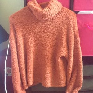 SO brand orange turtleneck